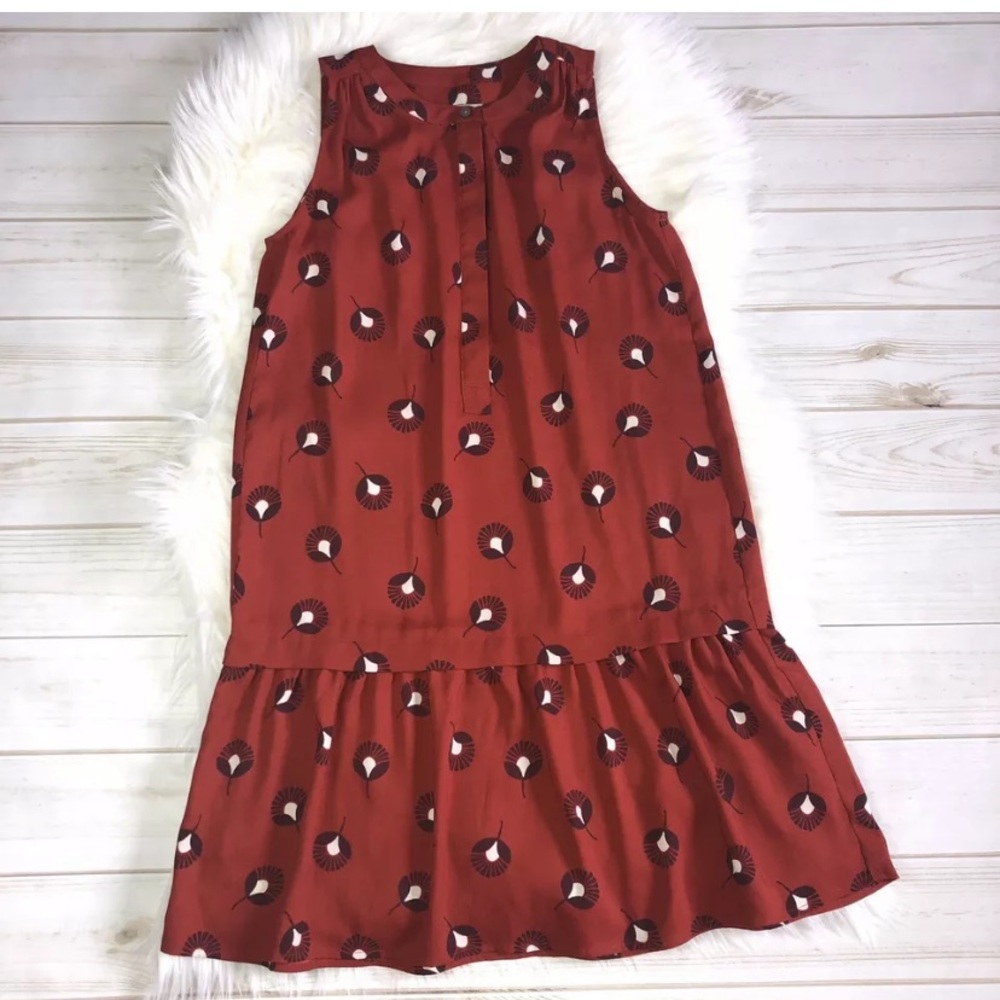 LOFT Ann Taylor Floral Dress Cocktail Highneck